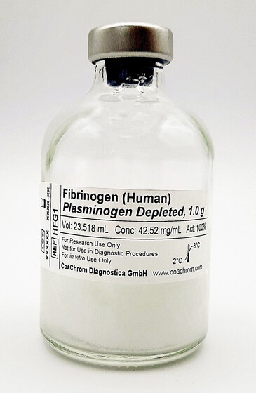 Fibrinogen, Human, Plasminogen-frei
