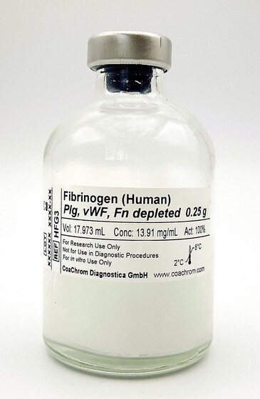 Fibrinogen, Human, Plasminogen-, vWF- und Fibronektin-frei