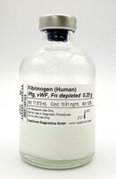 Fibrinogen, Human, vWF+Fibronectin+Plasminogen free