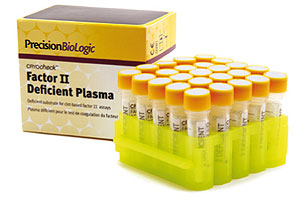 CRYOcheck Factor II (Prothrombin) Deficient Plasma, frozen